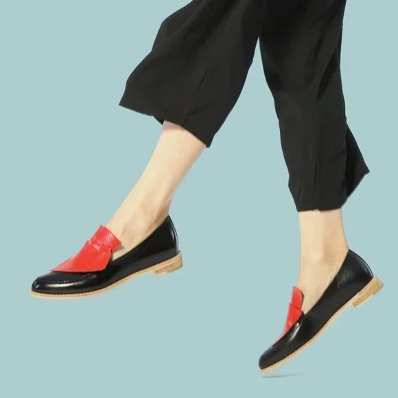 All Black Cowman Loafers For Women Size EU 39.5, US 9, Pre-owned - Picture 1 of 12